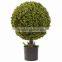 6ft Artificial Green Boxwood Spiral Potted Topiary Trees