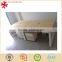 2 Person Wood Office Computer Desk with 3 Drawer Pedestal ,Unfinished, Natural