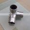 Stainless steel 3 way pipe connector