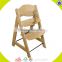 Cheap price baby high chair Restaurant Infant Feeding Antique Wood Baby High Chair W08F019