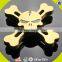 Wholesale stress reducer gold skull four sides lightweight aluminum alloy hand spinner fidget EDC focus toy W01A287