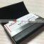 Double side PU leather&Metal business card holder /name card holder