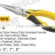 YF416 American style double color handle combination plier with fine polished