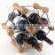 Hotsale home use Table Top Stainless Steel Single Bottle round wine rack