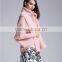 Factory supply contrast color girls pullover sweater heavy turtleneck slim sweater knitwear for ladies