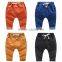 wholesale kids jeans with thread elastic waist band