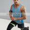 High Quality New Design Summer Cooling Custom Blue Gym Wear Comfortable 100% Polyester Fashion Men Muscle Sport Tank Tops