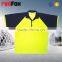 t-shirt custom colored 100% polyster safety t-shirt for running men short sleeves contrast colored safety t-shirt