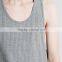Slim fit plain grey loose tank tops men wholesale