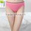 sexy high quality 100% cotton pure color pants underwear/young lady low-waist pants