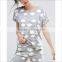 New Womens Tall Rainbow Pajamas Set 100% Cotton Pajamas Women Summer