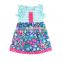 2016 new design summer dress bib kids flower dress baby girls party dress boutique dress