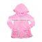 New design winter jacket coat girls shirts kids clothes boutique ruffle children