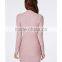 High neck long sleeves mini Dresses design with androgynous curved hem