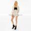 Long flowing jacket with rolled up sleeves striped blazer coat womens