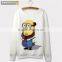 Popular pullover sweatshirt with Minions printing for women