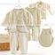 2017 Summer newborn organic baby clothes cotton soft gift set wholesale