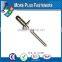 Made In Taiwan Aluminum Large Flange Stainless Steel Pop Rivets Domed Open Head Countersunk Aluminum Pop Rivets
