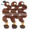 Black Rose Colored Brazilian Hair Weave, Wholesale Brown Color 4# Body Wave Human Hair Extension