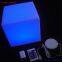 illuminated led plastic cubes display
