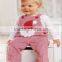 christmas santa claus embroidery boutique cotton baby suits