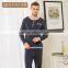 Hot Selling Qianxiu Long Sleeve Kint Cotton Comfort Pullover Adult Sexy Men Nightwear
