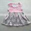 Remake children girls fashion party dress summer sleeveless kids cotton clothes one pcs ruffle outfit