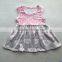 Newest frock design baby clothes dress boutique kids girls summer cotton one pc outfit dress