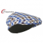 Brown Blue Boy's Plaid Driving Ivy Fitted Baseball Hat with Polyester