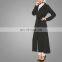 Fashionable muslim women autumn kimono long sleeves blouse with belt