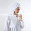 White 100%Polyester Elastic Cuff Food Factory Worker Uniform