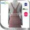 woman's Winter vest dress with side of the lotus leaf