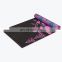design custom size silicone foldable antislip black yoga mats