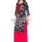 Embroidered black color white dot print beautiful lady kurti manufacturer India