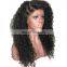 Brazilian virgin hair preplucked deep wave full lace human hair wig