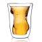 Custom 5Oz Sexy Lady Double Wall Borosilicate Glass Mug Whisky Beer Wine Cup