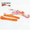 Adjustable back to back P shape cable fastener tie with pull tab