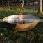 Corten Steel Round fire pit Bowl Dish Burner