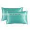 Low MOQ Polyester Durable Silky Smooth Decorative Satin Silk Pillowcase Set For Hair Skin
