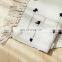 Unique design custom white area rug floor mat living room decor modern handmade carpet rug with tassel