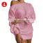 over 10colors stock Fashion Casual Women Lady Jumper Oversized Sweaters Knitted dress sexy off The shoulder knit