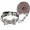Skin-friendly new arrived pet accessories dog bow collar and leash set