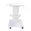 Portable metal bracket wheel type beauty trolley for salon machine