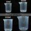 Lab Use graduated plastic measuring cups/Container Measuring Cup