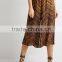 Abstract Chevron Print Wide-Leg Culottes Women Clothes