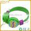 Top selling promotional stereo funky fancy fashion blinking headphones 2016