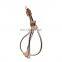Rope Design Dog Harness With Reflective Strip Genuine Leather Dog Harness High End Harness