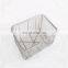 Stainless steel wire mesh basket with lid,Wire mesh storage baskets,woven shallow storage basket.