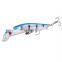 10cm 8.4g 10 colors 3D Bionic eyes Saltwater Fish Baits with Treble Hooks  Quivering Minnow Bait Fishing