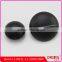 High end black mushroom shape plastic coat button with laser designs